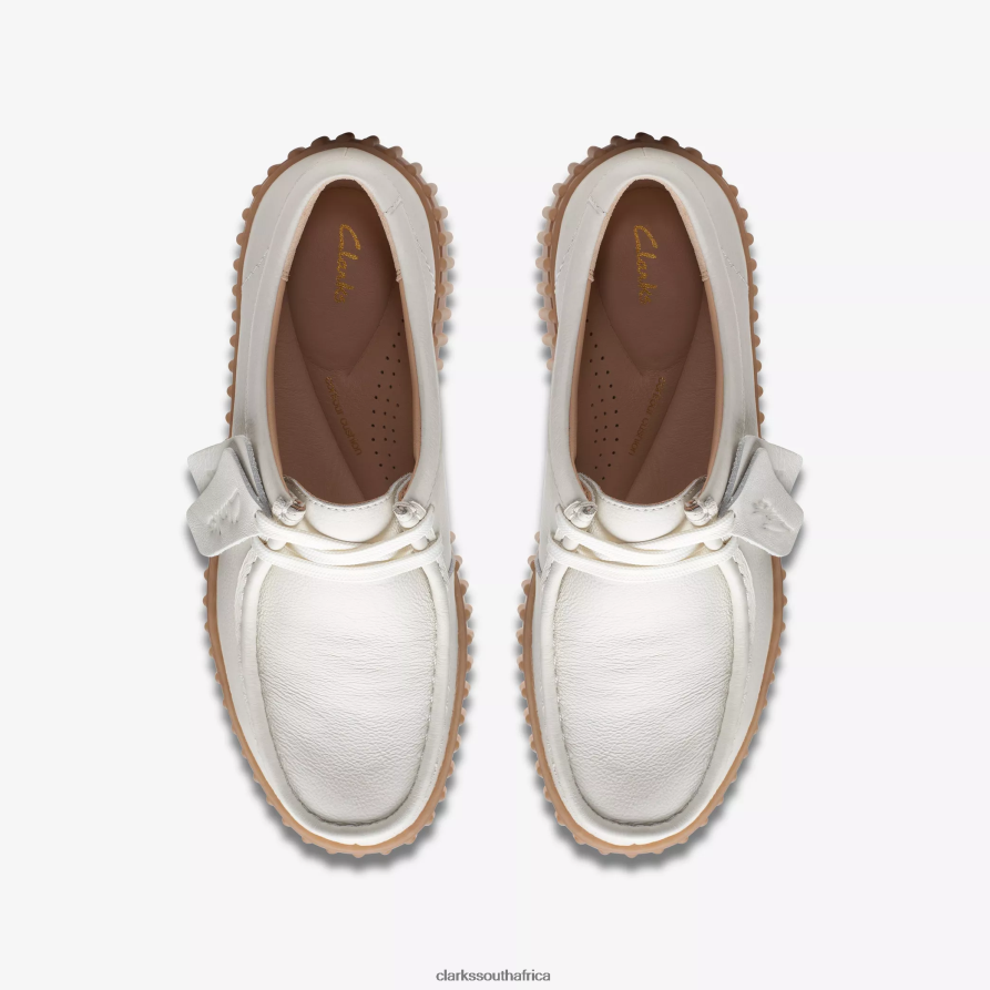 2Z8V2H575 Torhill Bee Clarks Off White Leather