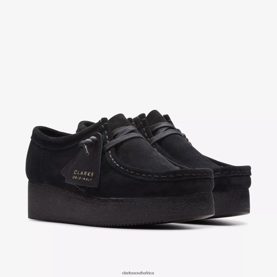 2Z8V2H579 Wallacraft Bee Clarks Black Suede