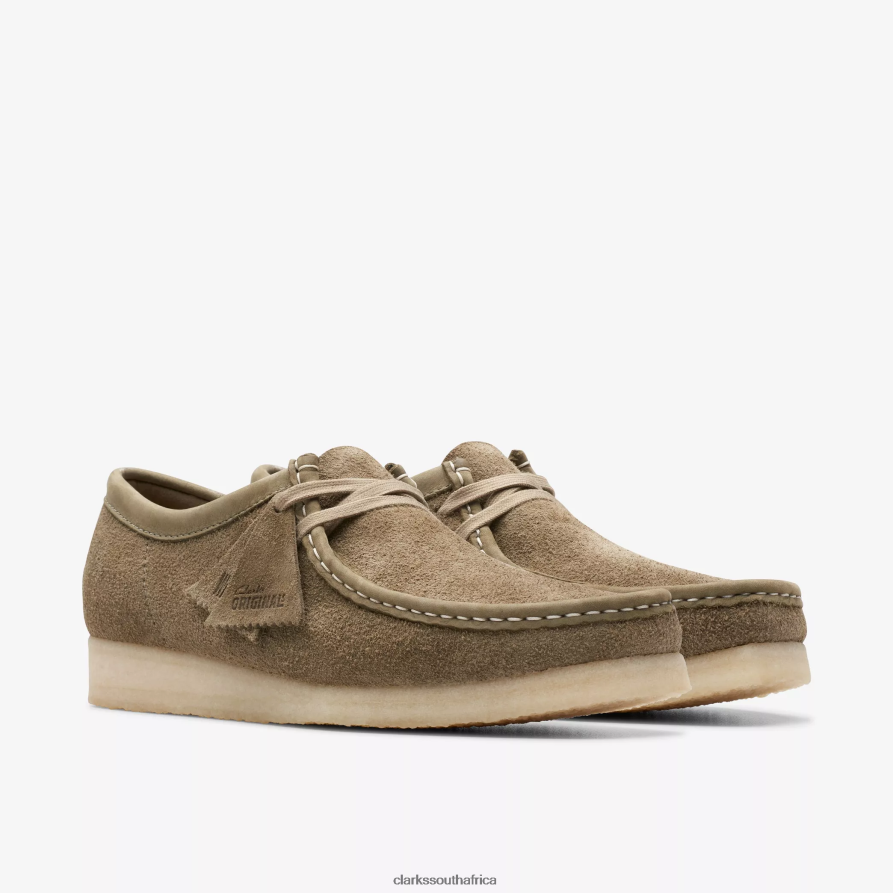 2Z8V2H662 Wallabee Clarks Pale Khaki Suede