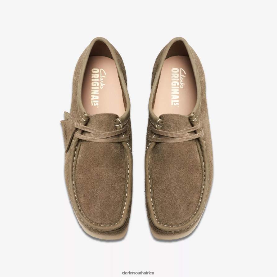 2Z8V2H662 Wallabee Clarks Pale Khaki Suede