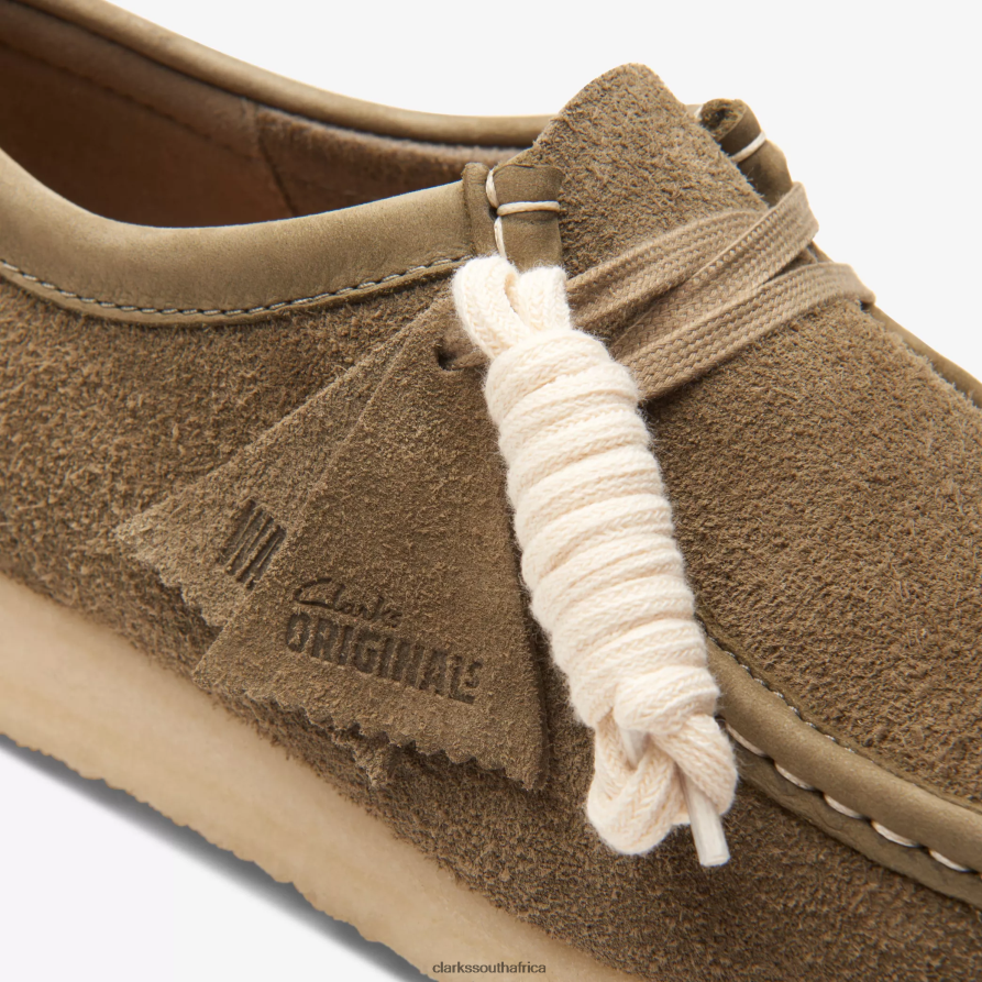 2Z8V2H662 Wallabee Clarks Pale Khaki Suede