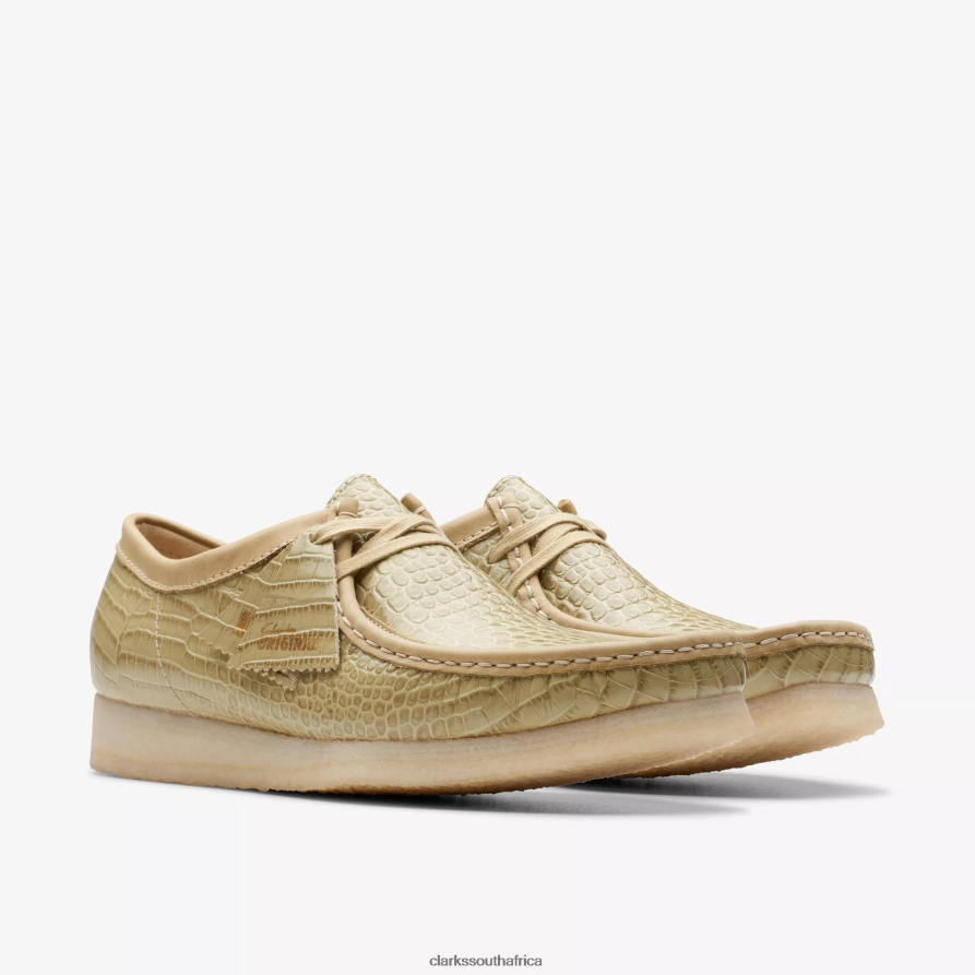 2Z8V2H665 Wallabee Clarks Maple Crocodile