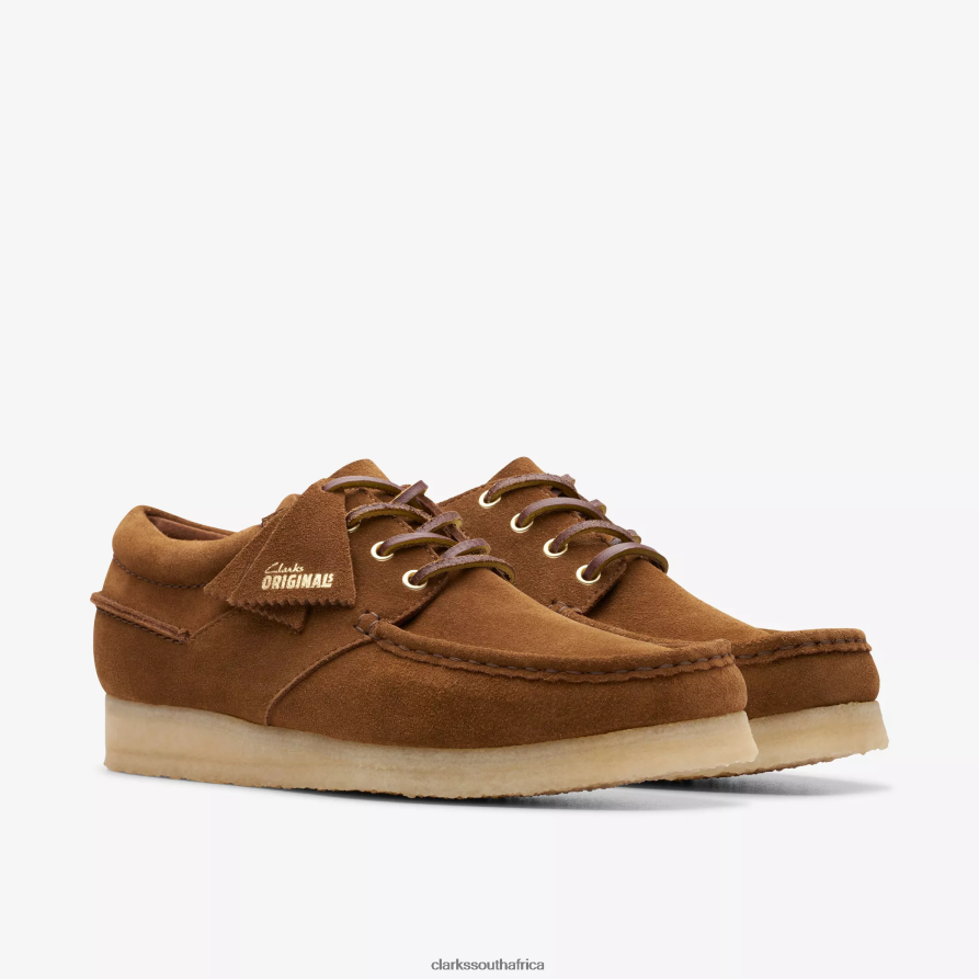 2Z8V2H670 Wallabee Boat Clarks Cola Suede