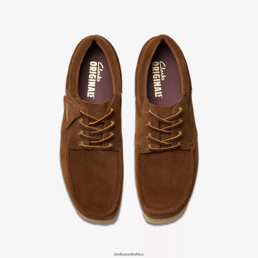 2Z8V2H670 Wallabee Boat Clarks Cola Suede