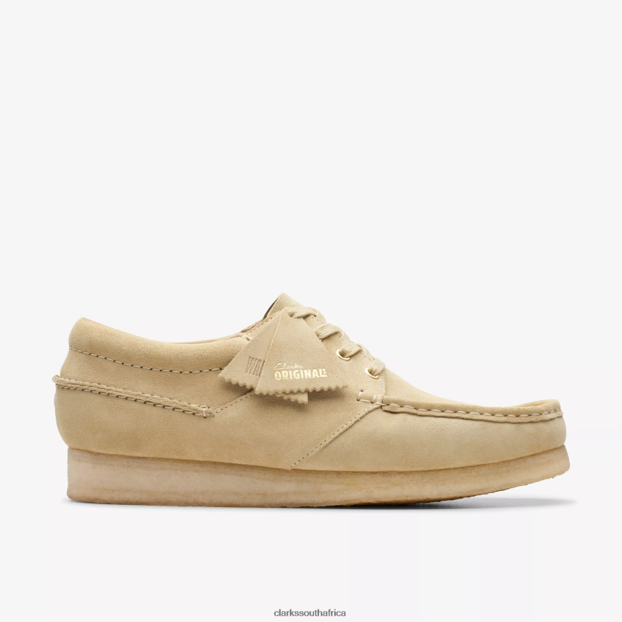 2Z8V2H671 Wallabee Boat Clarks Maple Suede