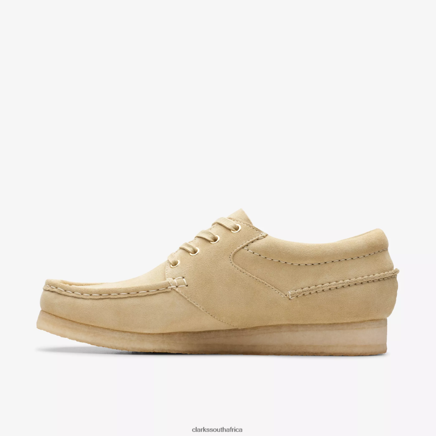 2Z8V2H671 Wallabee Boat Clarks Maple Suede