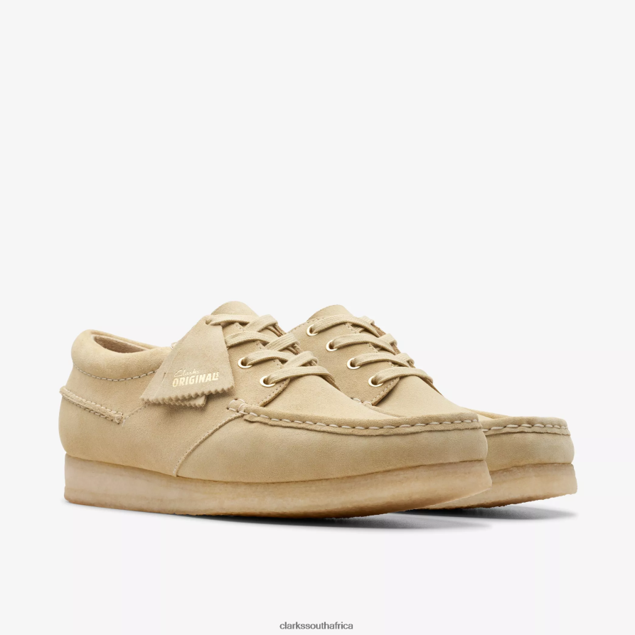 2Z8V2H671 Wallabee Boat Clarks Maple Suede