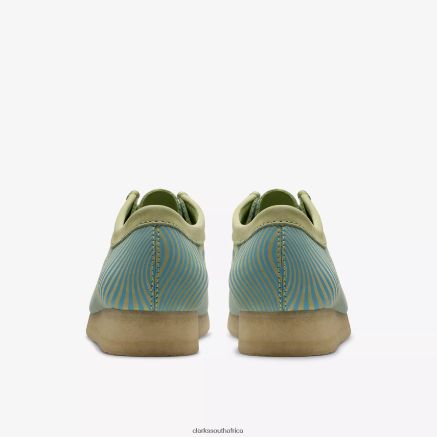 2Z8V2H673 Wallabee Clarks Blue/Lime Print