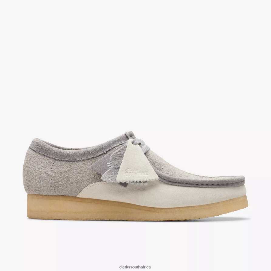 2Z8V2H674 Wallabee Clarks Grey/Off White