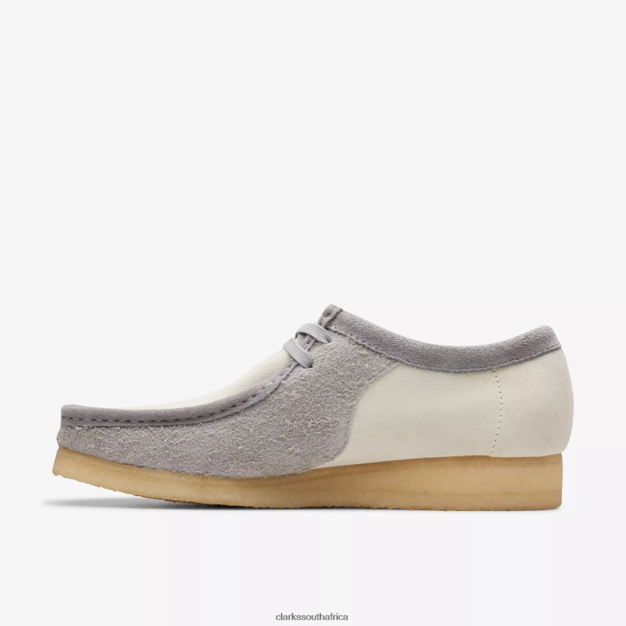 2Z8V2H674 Wallabee Clarks Grey/Off White