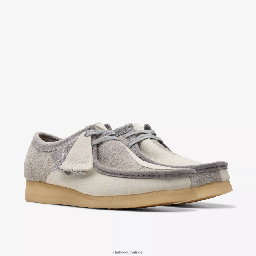 2Z8V2H674 Wallabee Clarks Grey/Off White