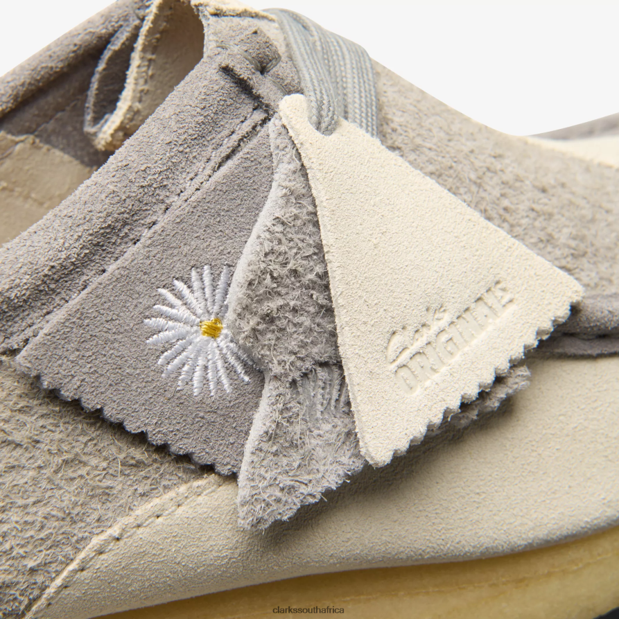 2Z8V2H674 Wallabee Clarks Grey/Off White