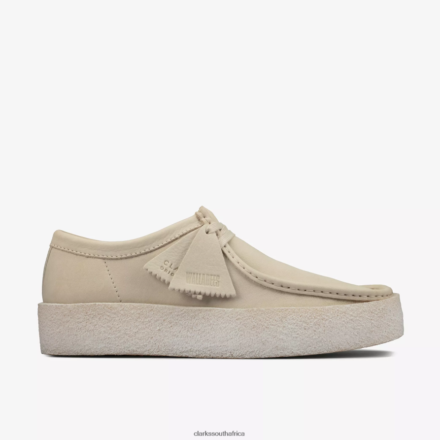 2Z8V2H680 Wallabee Cup Clarks White Nubuck