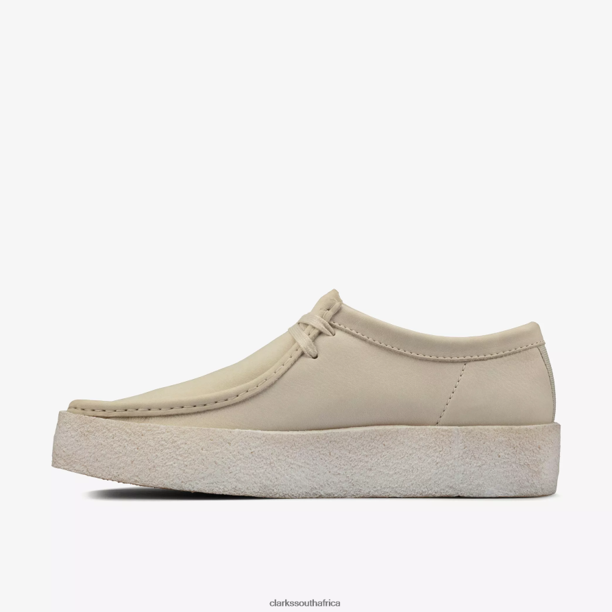 2Z8V2H680 Wallabee Cup Clarks White Nubuck