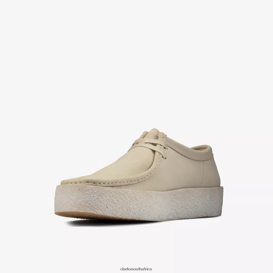 2Z8V2H680 Wallabee Cup Clarks White Nubuck