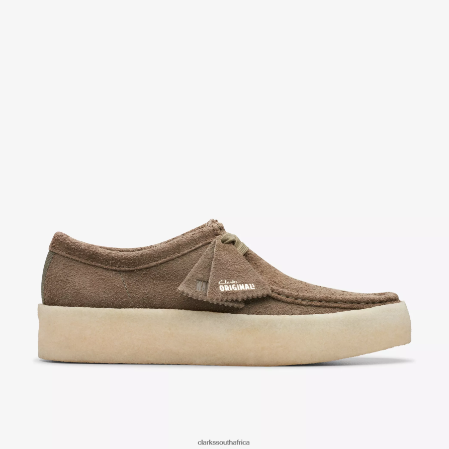 2Z8V2H682 Wallabee Cup Clarks Pale Khaki Suede