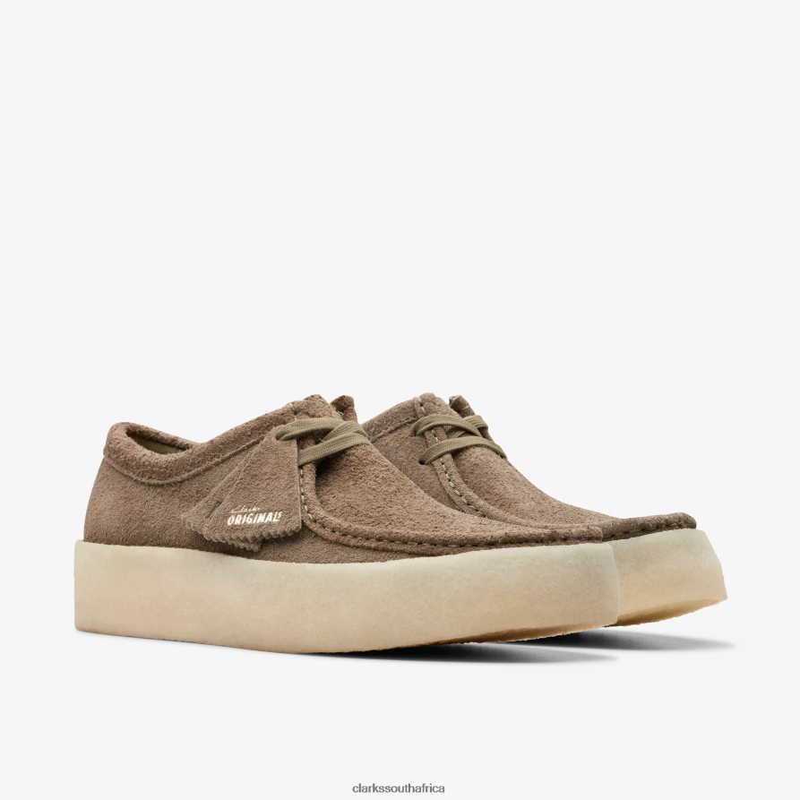 2Z8V2H682 Wallabee Cup Clarks Pale Khaki Suede