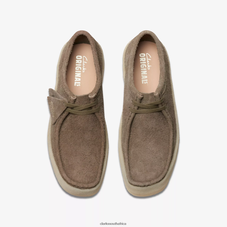 2Z8V2H682 Wallabee Cup Clarks Pale Khaki Suede