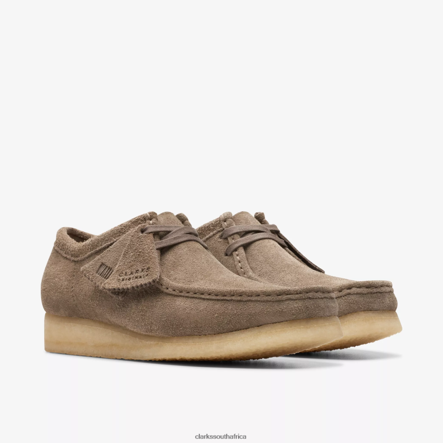 2Z8V2H683 Wallabee Clarks Dark Grey Suede