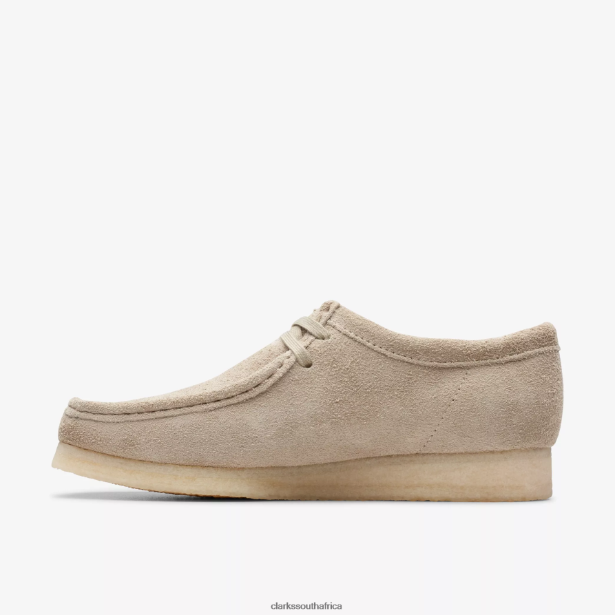 2Z8V2H684 Wallabee Clarks Pale Grey Suede