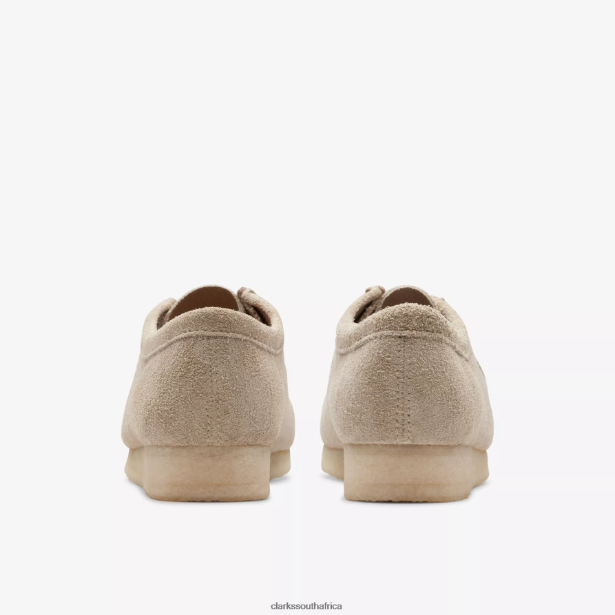 2Z8V2H684 Wallabee Clarks Pale Grey Suede