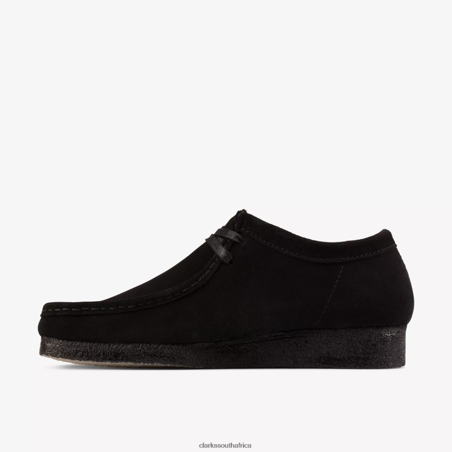 2Z8V2H694 Wallabee Clarks Black Suede