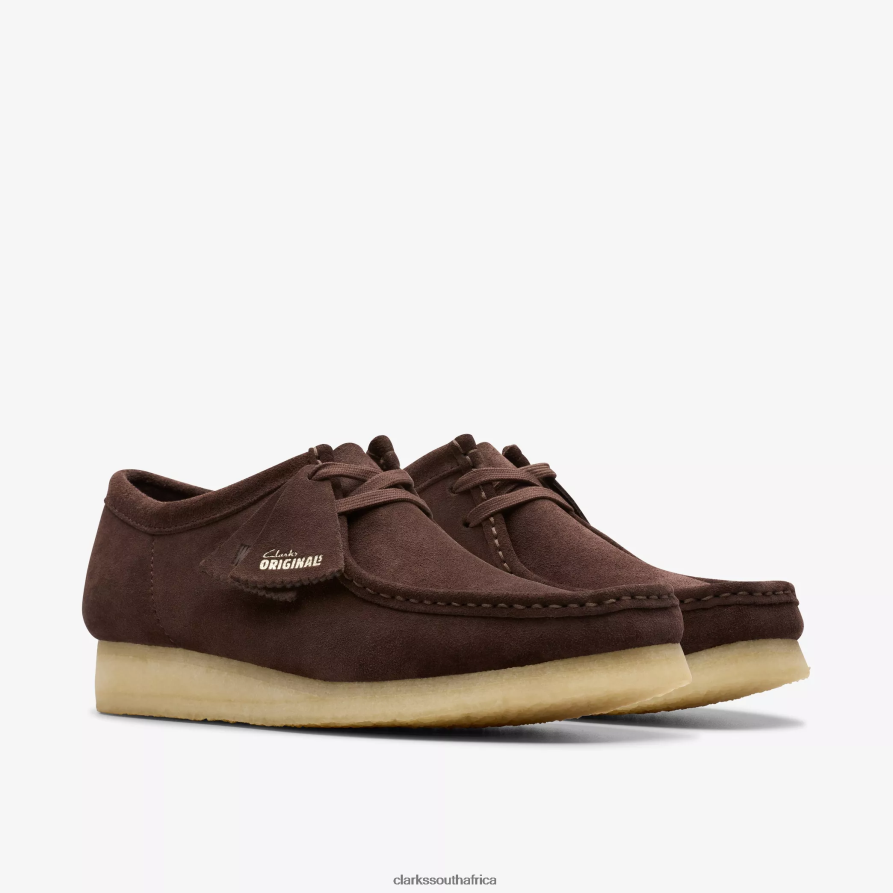 2Z8V2H696 Wallabee Clarks Dark Brown Suede