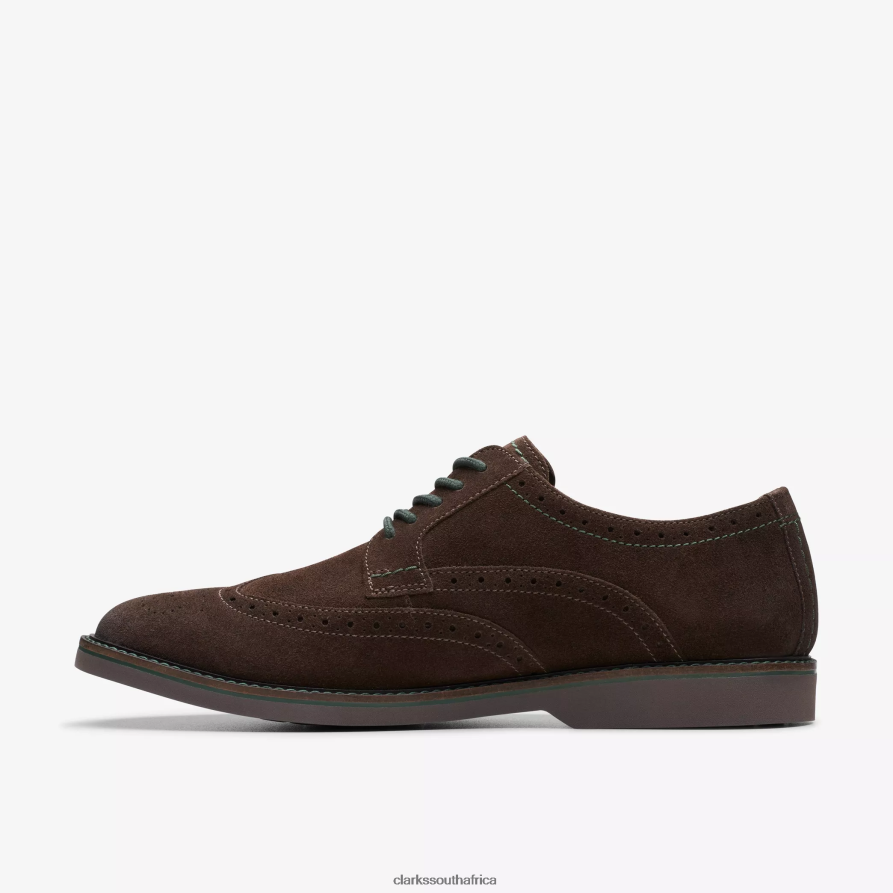 2Z8V2H712 Atticus Limit Clarks Dark Brown Suede