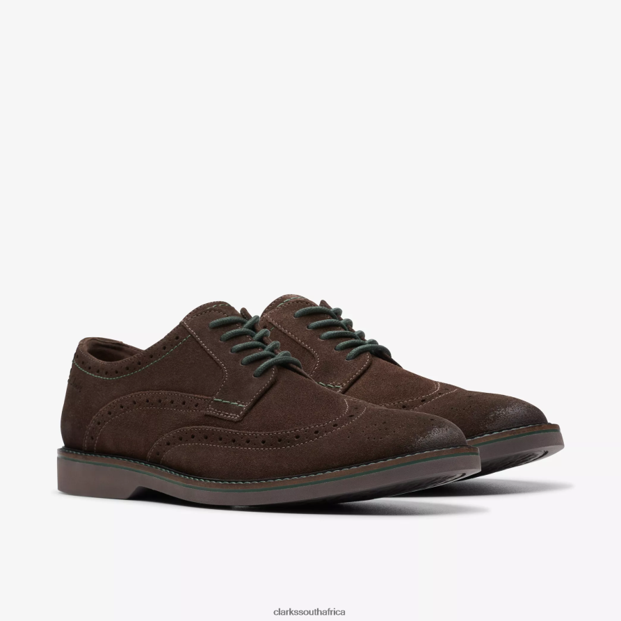 2Z8V2H712 Atticus Limit Clarks Dark Brown Suede