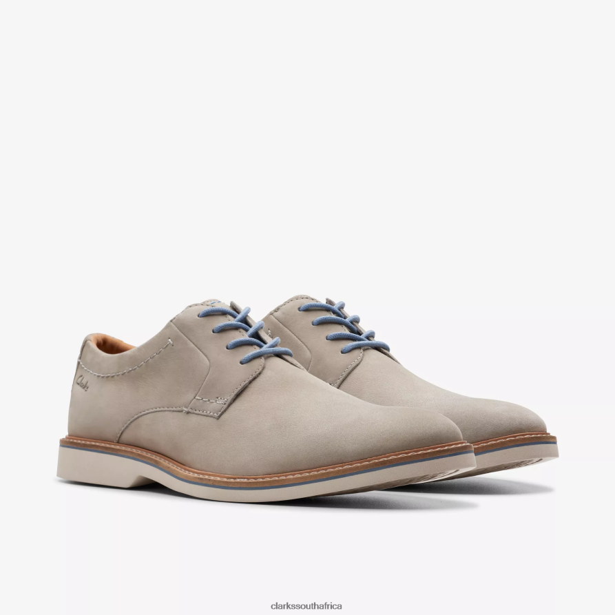 2Z8V2H718 Atticus LT Lace Clarks Grey Nubuck