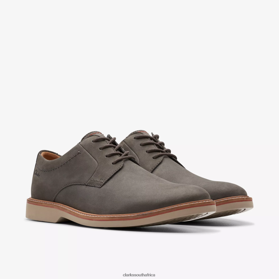 2Z8V2H721 Atticus LT Lace Clarks Dark Grey Nubuck