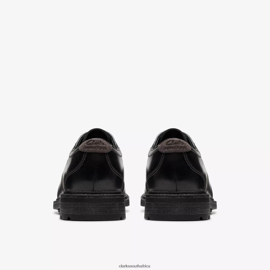 2Z8V2H741 Un Shire Low Clarks Black Leather