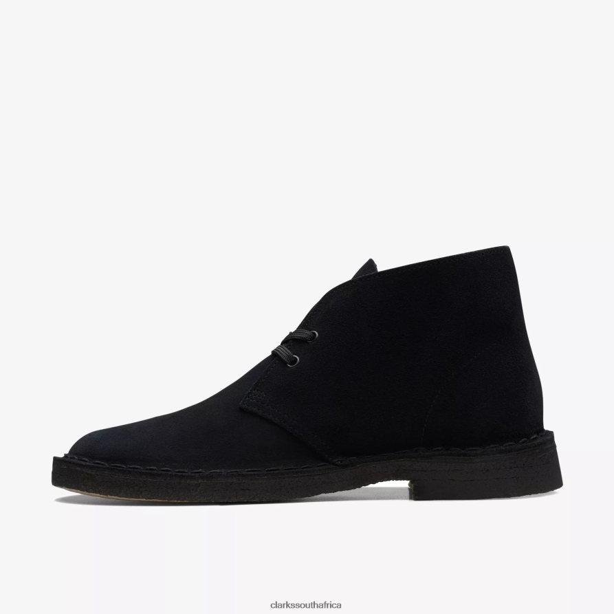 2Z8V2H756 Desert Boot Clarks Black Suede