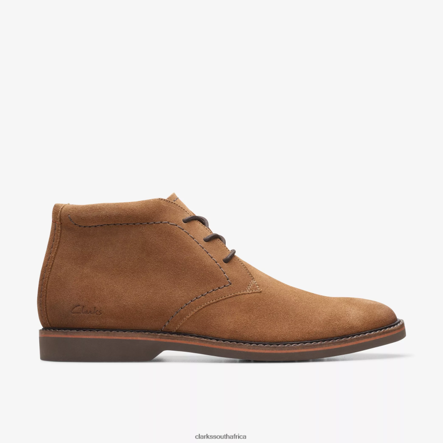 2Z8V2H766 Atticus LT Hi Clarks Cognac Suede