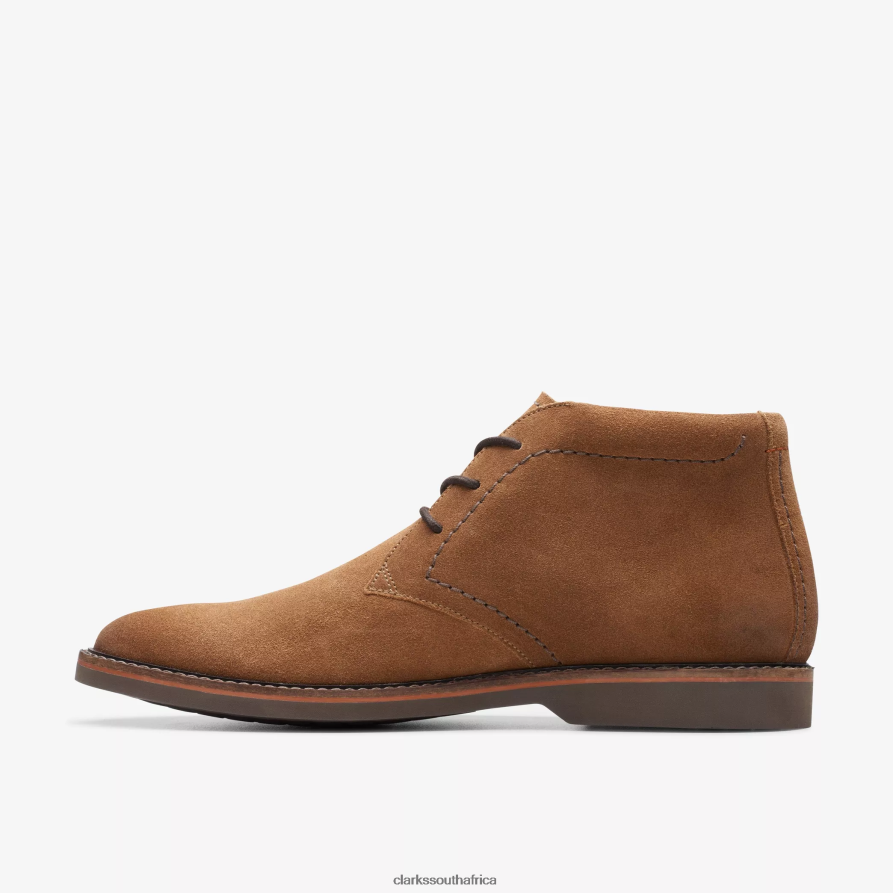 2Z8V2H766 Atticus LT Hi Clarks Cognac Suede