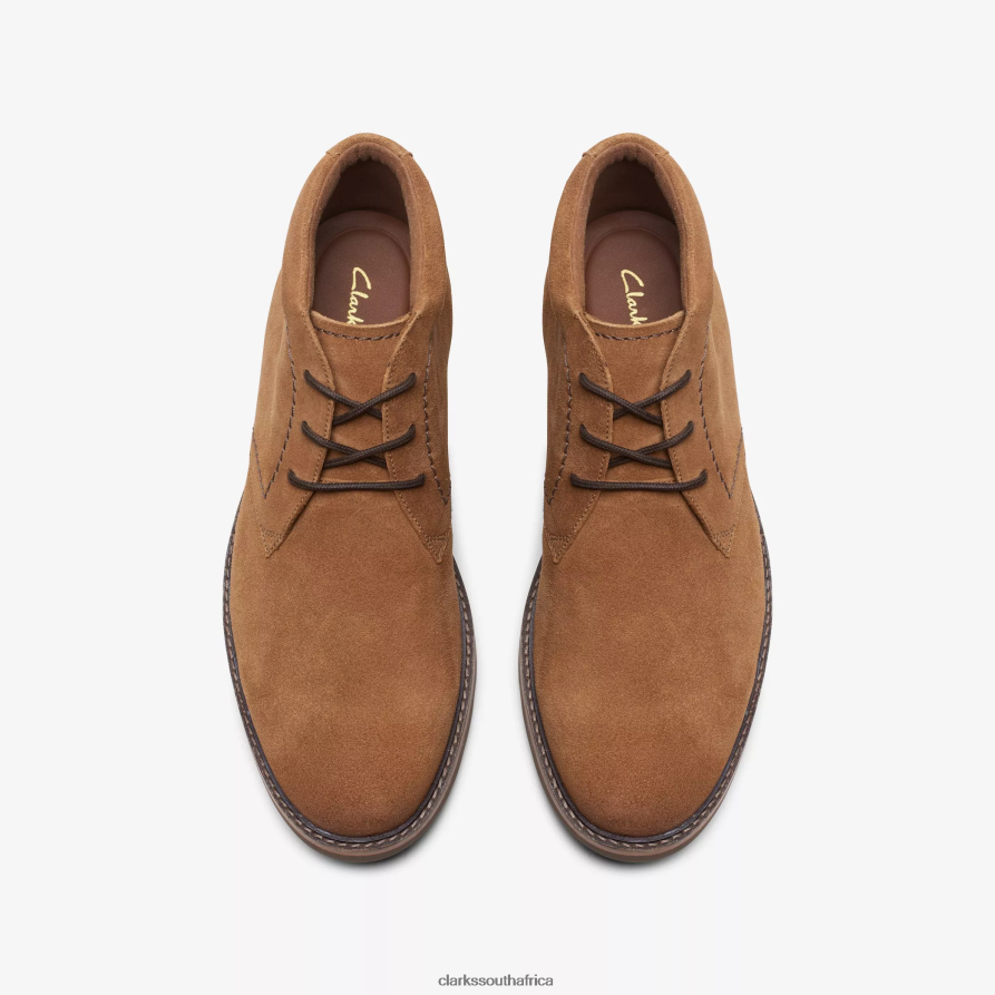 2Z8V2H766 Atticus LT Hi Clarks Cognac Suede