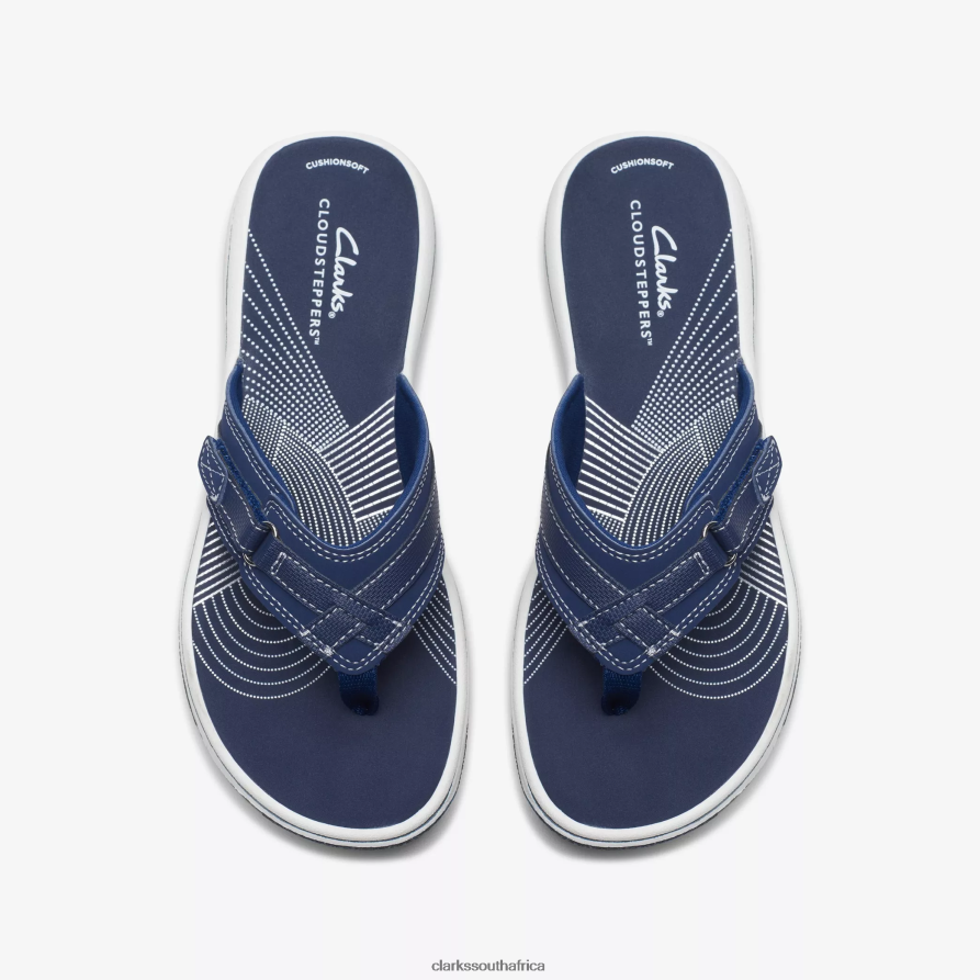 2Z8V2H78 Breeze Sea Clarks Navy Synthetic