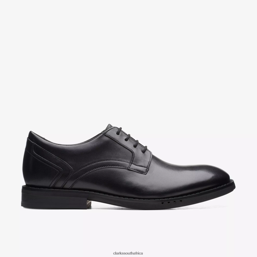 2Z8V2H789 Un Hugh Lace Clarks Black Leather