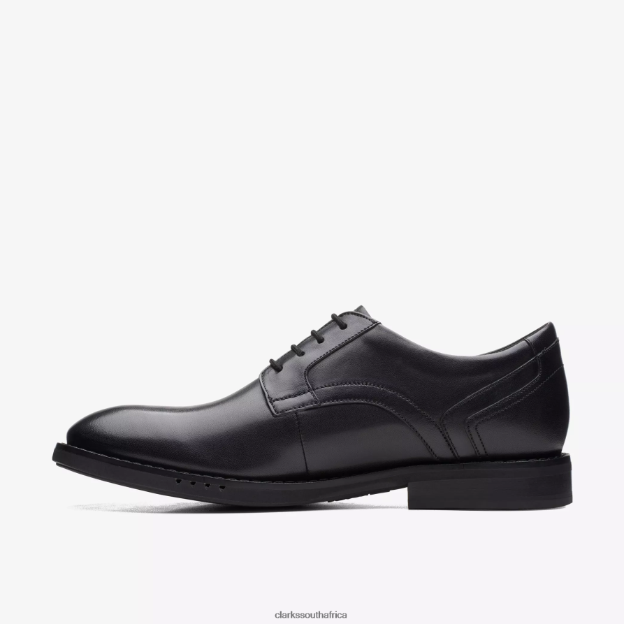 2Z8V2H789 Un Hugh Lace Clarks Black Leather