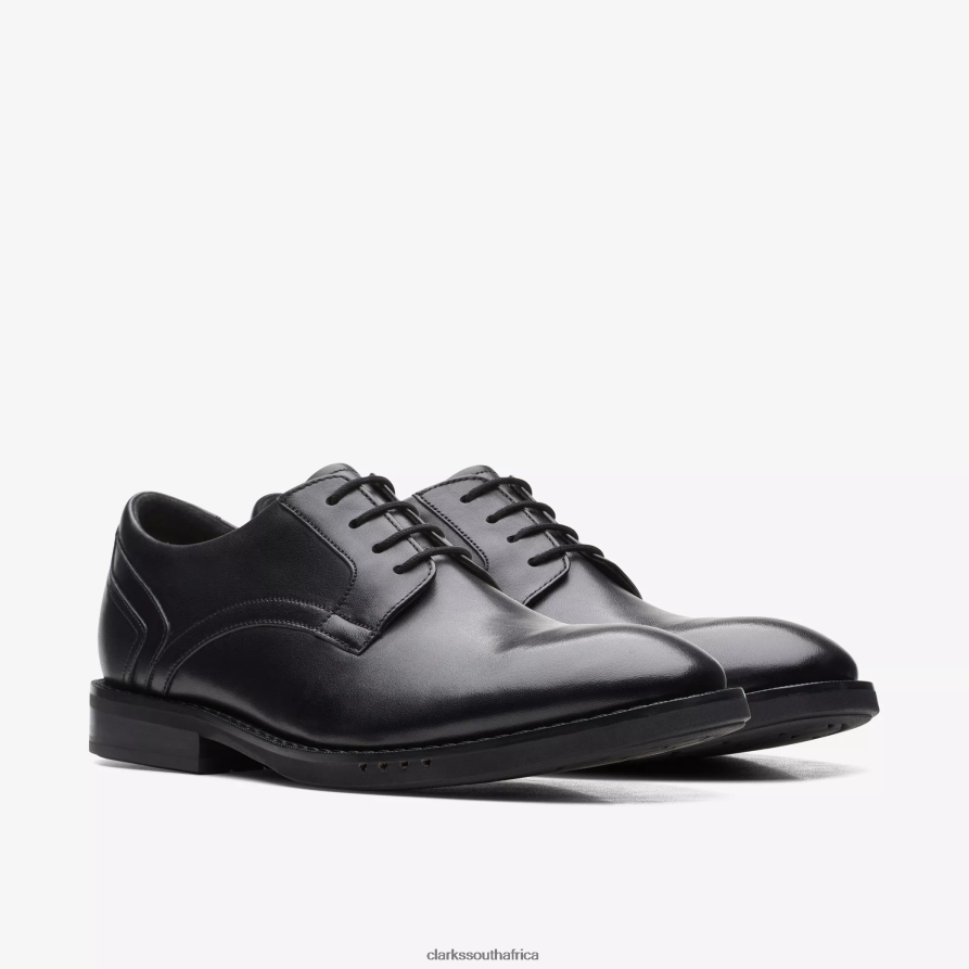 2Z8V2H789 Un Hugh Lace Clarks Black Leather