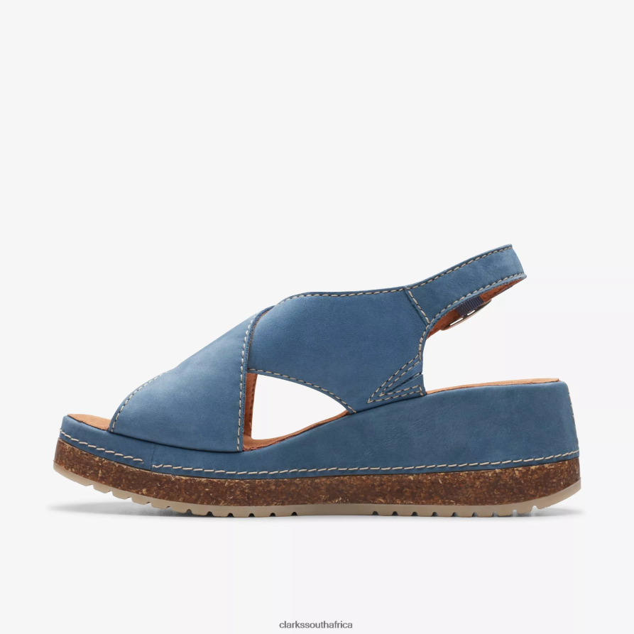 2Z8V2H8 Kassanda Step Clarks Blue Nubuck