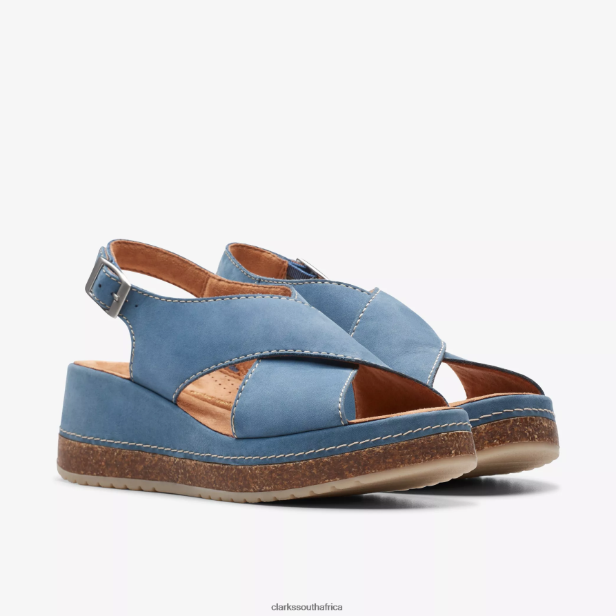 2Z8V2H8 Kassanda Step Clarks Blue Nubuck