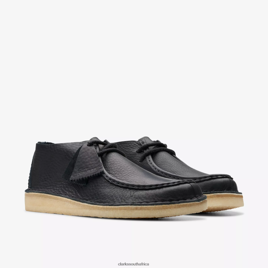 2Z8V2H802 Desert Nomad Clarks Black Leather