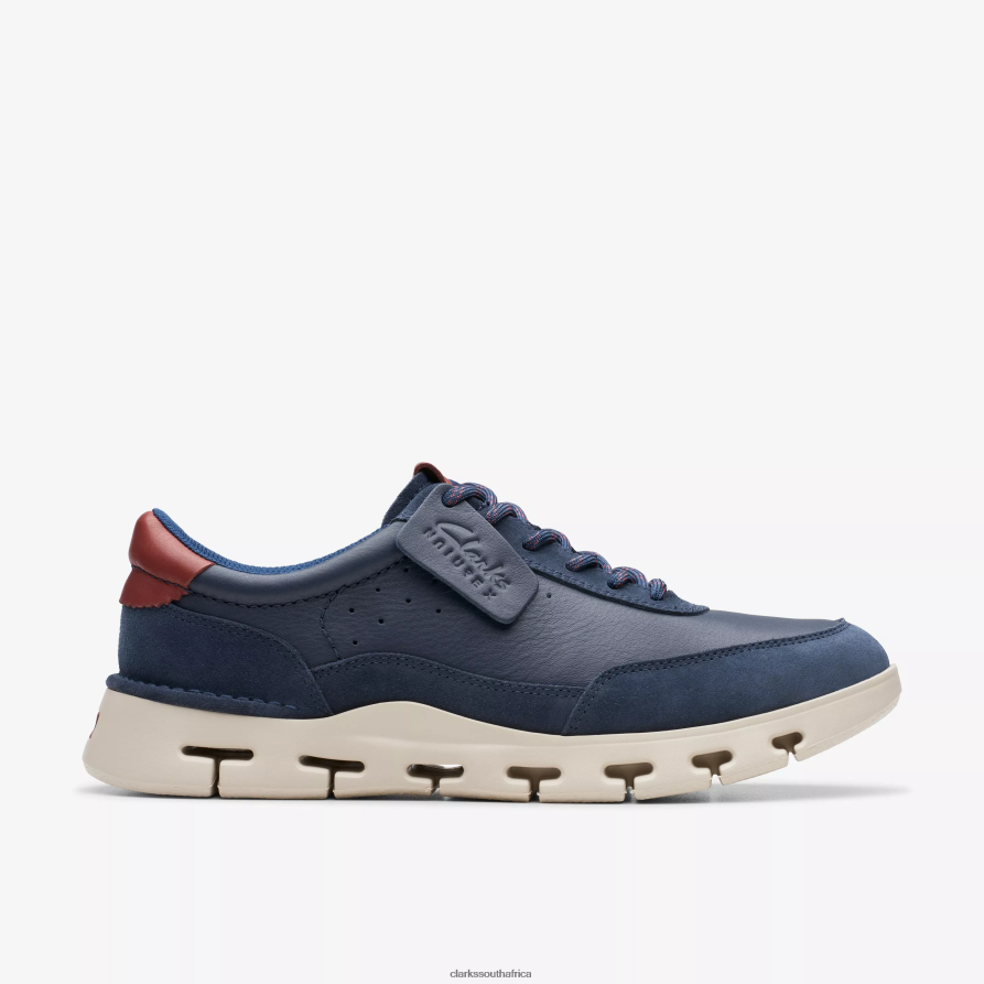 2Z8V2H831 Nature X One Clarks Navy Leather