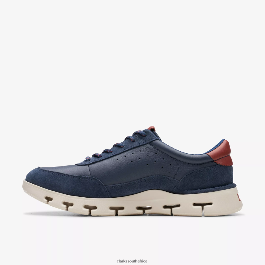 2Z8V2H831 Nature X One Clarks Navy Leather