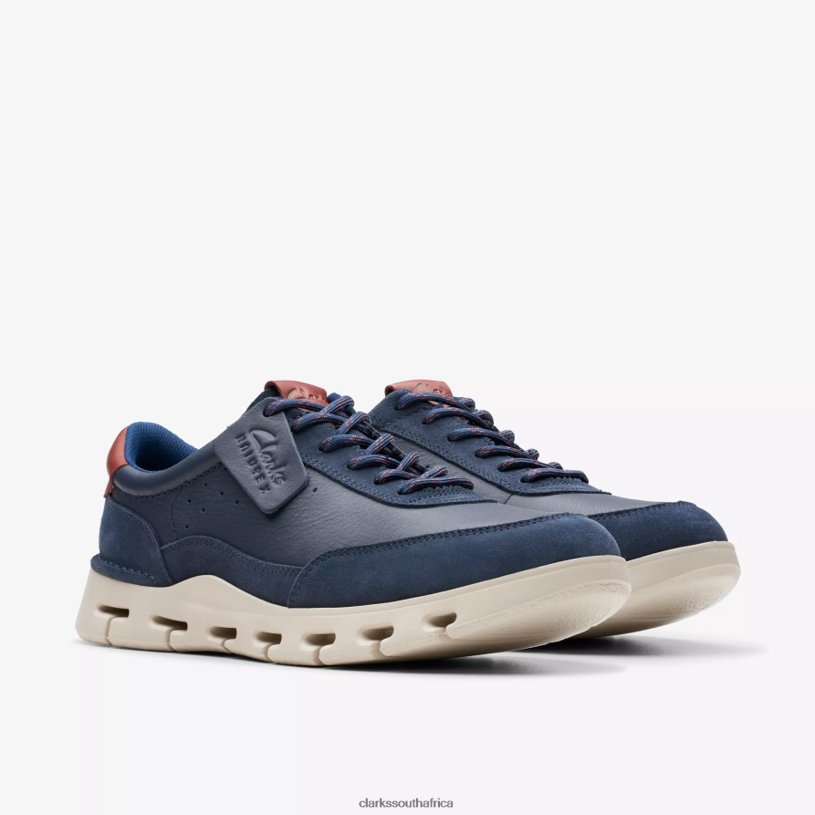 2Z8V2H831 Nature X One Clarks Navy Leather