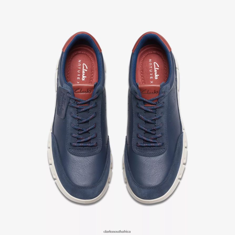 2Z8V2H831 Nature X One Clarks Navy Leather