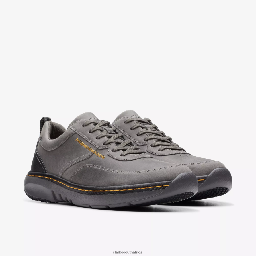 2Z8V2H848 Clarks Pro Lace Clarks Dark Grey Leather