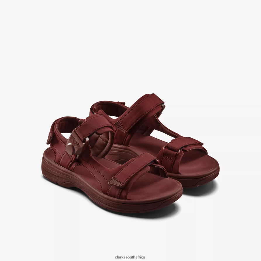 2Z8V2H869 Martine Rose Mens Sandal 2 Clarks Oxblood Textile