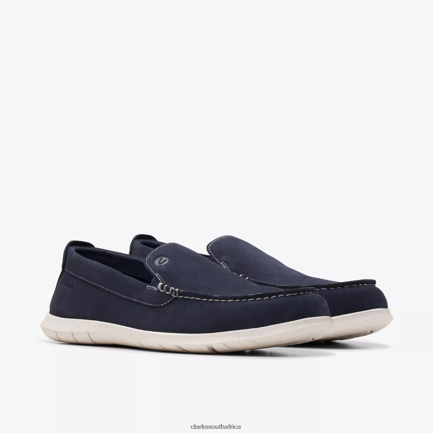 2Z8V2H889 Flexway Step Clarks Navy Suede